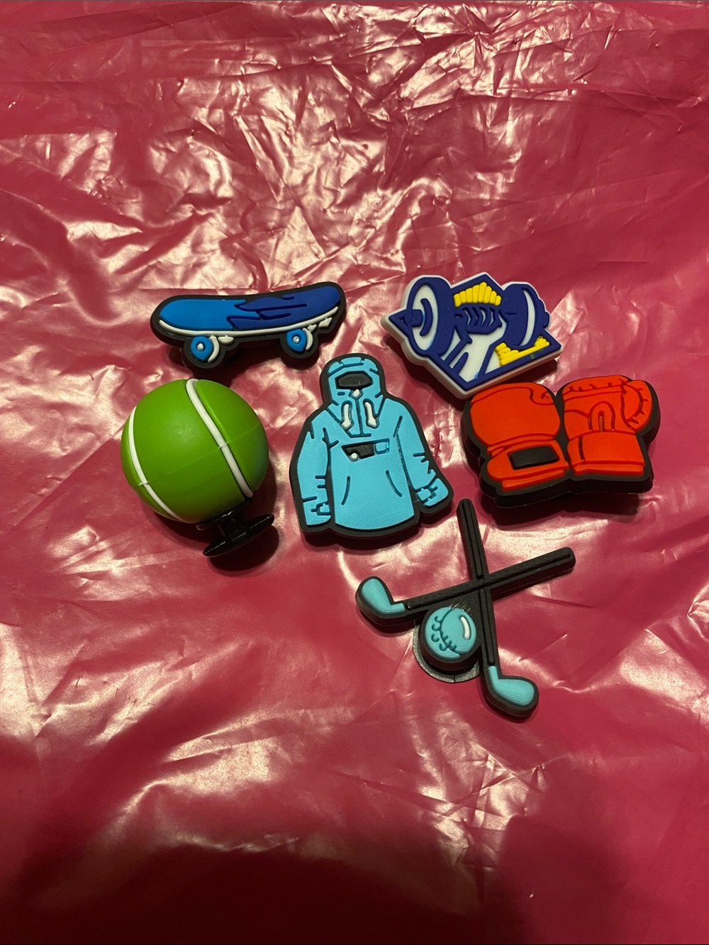 Assorted Sports & Hobby Shoe Charms Unisex